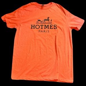 Hotmès (Hermès inspired) fun orange tee shirt 👚